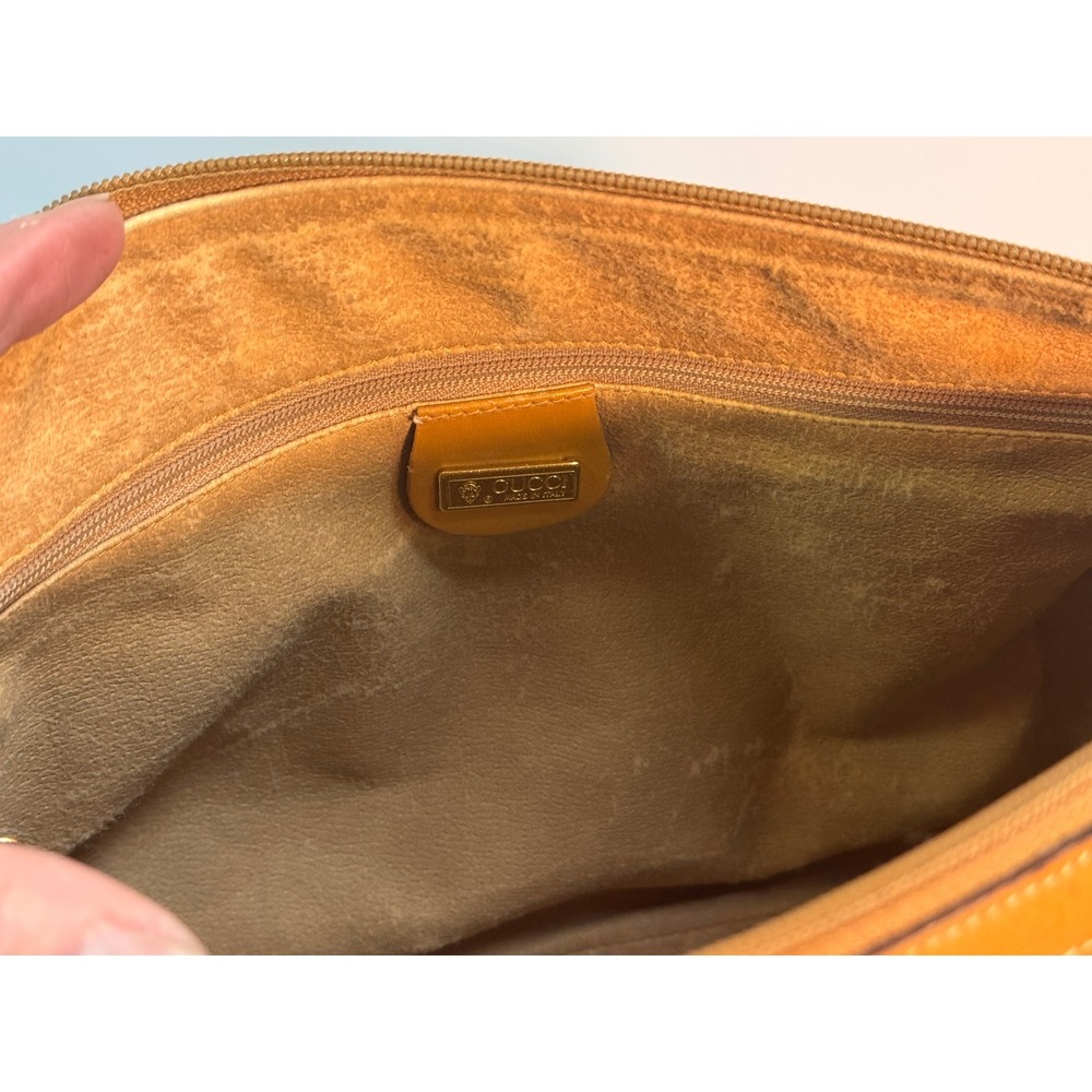 Gucci GG‎ PVC, Leather Trim Top Handle Boston Bag vintage 70's-80's - Picture 14 of 16